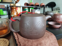 善悅堂 宜興紫砂壺泡茶壺大容量茶具家用純手工正宗原礦紫泥 大井欄壺540ML 曬單實拍圖