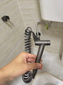 摩豪（Mohao）槍灰馬桶伴侶帶噴槍一進(jìn)二出家用沖洗器廁所高壓角閥水龍頭三角閥 水鍍灰壁掛貼套裝-3米彈簧管 曬單實(shí)拍圖