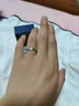 愛情故飾S925銀情侶戒指一對戒活口表白求婚生日平安夜圣誕節(jié)禮物送女友 一見鐘情 單個男款 曬單實拍圖