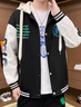 佐優(yōu)品秋冬季棒球服外套男潮牌加絨寬松連帽運動(dòng)百搭青少年學(xué)生加厚夾克 黑色 XL 曬單實(shí)拍圖