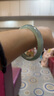中國黃金（CHINA GOLD）淺綠玉髓手鐲冰透翠色玉鐲子女款送老婆送女友七夕禮物 圈號62mm 曬單實(shí)拍圖