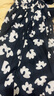 艾諾絲雅詩【商場同款】2025夏季新品100%棉碎花半身裙長裙大裙擺40413595 黑底米花 S 曬單實(shí)拍圖