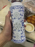 伊蓮景德鎮(zhèn)陶瓷雙層帶蓋保溫杯男女水杯青花瓷鏤空內(nèi)膽辦公杯茶杯禮品 青花鏤空福字杯一個(gè)（禮盒裝） 曬單實(shí)拍圖