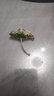 冠帶荷葉胸針女士西裝外套胸花別針簡約衣服領(lǐng)口扣針毛衣裝飾配飾韓版 荷葉胸針 曬單實(shí)拍圖