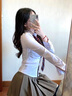 妙奕嘉jk制服套裝裙子百褶裙基礎(chǔ)款學(xué)院風(fēng)女裝夏季半身裙女裙子2025新款 學(xué)院風(fēng)襯衫+領(lǐng)帶+卡其百褶裙 S 曬單實(shí)拍圖