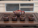 詠幻廣西欽州坭興陶茶杯80ml主人杯純陶泥手工梅蘭竹菊茶杯陶瓷A1 整套 0ml 0只 曬單實(shí)拍圖