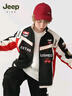 Jeep吉普童裝男童賽車(chē)服夾克2025年秋季防風(fēng)防水兒童戶(hù)外機車(chē)外套 黑色-單外套【1927】 150 cm 【建議身高145-155】 曬單實(shí)拍圖