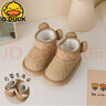 G.duck小黃鴨寶寶菱格雪地靴冬季加厚保暖男童大棉鞋軟底女童 加絨卡其色 23碼 內長(cháng)15cm 曬單實(shí)拍圖