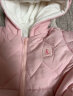 童泰秋冬季加厚婴儿衣服3月-2岁宝宝夹棉对开拉链连帽外出连体哈衣 粉色 90cm 实拍图