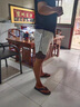 ANDSEEYOU男士夏季短褲韓版薄款外穿透氣4分中褲休閑冰絲沙灘5分運(yùn)動男褲子 白色 32 曬單實拍圖