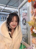 莫代爾毛絨絨外套女2025春秋季新款加厚女裝寬松時(shí)尚百搭韓版小香風(fēng)上衣 白色-加棉 加厚 M 建議100-120斤 曬單實(shí)拍圖