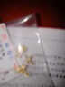 中國黃金黃金耳釘女款鈴蘭花耳飾送女友禮物生日禮物 約2.8g+玫瑰禮盒 曬單實拍圖