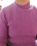 恒源祥品牌羊毛衫女2024秋冬加厚短款套頭毛衣寬松大i碼內搭打底衫 1309  紫色 3XL 建議145-155斤 曬單實(shí)拍圖