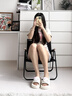 ECAC三麗鷗可愛(ài)Kitty貓拖鞋女2025新款家居室內(nèi)防滑防臭踩屎感涼拖鞋 白色Kitty貓【正版授權(quán)】 38-39 曬單實(shí)拍圖