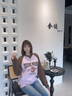 Teenie Weenie小熊女裝冬裝簡(jiǎn)約風(fēng)撞色插肩袖衛(wèi)衣加絨軟糯復(fù)古上衣 淺粉色 M (165) 曬單實(shí)拍圖