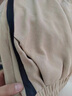 俞兆林媽媽夏裝母親節(jié)冰絲短袖T恤條紋運動服裝洋氣休閑套裝中年老女裝 咖啡色 2XL （推薦110-125斤） 曬單實拍圖