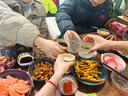 漫時(shí)光威士忌酒杯喬遷禮盒套裝旋轉(zhuǎn)杯高檔彩繪玻璃洋酒杯子轉(zhuǎn)轉(zhuǎn)杯禮物 肌理感白-旋轉(zhuǎn)酒杯-6杯+杯墊 曬單實(shí)拍圖