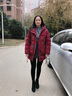 俞兆林媽媽裝冬裝棉襖外套中長款羽絨服女老年人加厚棉衣服奶奶大碼棉服 QL-20889 藏青色【棉襖】 XL 【建議105-120斤左右】 曬單實拍圖