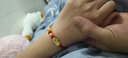 周六福（ZLF）  黃金轉(zhuǎn)運(yùn)珠女款足金貔貅轉(zhuǎn)運(yùn)珠紅手繩送女友 定價(jià) 2.59g 曬單實(shí)拍圖