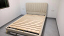 帕沙曼（pashaman）双人床落地北欧现代简约轻奢软包主卧布艺实木家具DA50611R 1.5米 实拍图