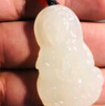 玉菲雅真玉觀音吊墜男彌勒佛玉佛吊墜女玉石吊墜一對(duì)項(xiàng)鏈玉器掛件白玉墜 玉觀音 中號(hào) 曬單實(shí)拍圖