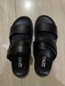 零度男士軟底沙灘鞋春夏新品戶(hù)外休閑男鞋潮流時(shí)尚室內外穿涼鞋子男 黑色 39 曬單實(shí)拍圖