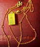 金至尊（3D-GOLD)迎福納寶黃金項(xiàng)鏈古法小金磚金條999足金套鏈自戴生日禮物計(jì)價(jià) 金重10.09克（配珠寶禮盒） 曬單實(shí)拍圖