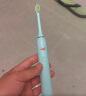 ximalong西马龙儿童电动牙刷充电式无线声波男女孩全自动3-6-12岁黄小丫 蓝色（2刷头+磁吸壁挂+1支儿童牙膏） 实拍图