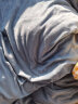 南极人（NanJiren）牛奶绒四件套冬季加绒床单床笠款双面绒被套珊瑚绒床上用品套件三 银杏-婴儿蓝【双面暖绒】 2.0m床单款四件套-被套220x240cm 实拍图