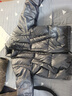 馬登工裝 美式休閑90白鴨絨羽絨服男冬保暖立領面包服新年戰(zhàn)袍外套 灰藍色 XL 曬單實拍圖