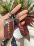 Ewitgo新款榮威rx5鑰匙套i5/i6榮威D7名爵MG5車(chē)MG6殼rx3扣MG4包zs科萊威 A款-殷紅【諸事皆順】圓環(huán)扣款 曬單實(shí)拍圖