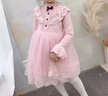G.DUCKKIDS小黃鴨女童連衣裙加絨春秋冬裝新款蓬蓬禮服裙小孩仙兒童公主裙 春秋款不加絨998皮粉色 130 碼 曬單實(shí)拍圖