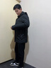 雅鹿石墨烯男士冬裝外套棉衣加絨加厚爸爸中老年保暖仿絲棉棉服派克服 黑色加絨 XL (推薦120-145斤) 曬單實拍圖