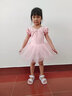 南瓜精靈兒童舞蹈服女童短袖春夏季連體練功服幼兒芭蕾舞裙中國舞體操服裝 淺粉色【短袖】 120 (建議110-120cm 33-38斤) 曬單實(shí)拍圖