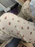 印品棉棉屋日系兒童純棉長(cháng)褲家居秋褲男女寶寶薄款打底褲睡褲棉毛褲 粉色小櫻桃 褲子2條裝 110 碼，身高100cm左右 曬單實(shí)拍圖