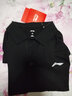 李寧polo衫女夏季有領(lǐng)羽毛球服半袖上衣純棉短袖女生運動(dòng)t恤 黑色(不挑身材)100%棉 L 曬單實(shí)拍圖