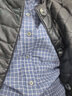 紅豆（Hodo）保暖襯衫男全棉磨毛內里羊毛內膽加厚格子襯衫 B1藍格 175/92A  曬單實(shí)拍圖