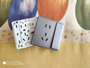 飛利浦（PHILIPS）開(kāi)關(guān)插座家用恒曦86型空調(diào)一開(kāi)雙控網(wǎng)絡(luò)面板深灰色 一開(kāi)單控五孔 插座 曬單實(shí)拍圖