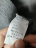 羅蒙（ROMON）長(cháng)袖T恤男春季商務(wù)休閑翻領(lǐng)打底衫純色寬松上衣服定制 灰色 2XL 曬單實(shí)拍圖