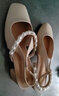 ZHR涼鞋女夏季時(shí)尚粗跟方頭單鞋女包頭增高顯瘦女鞋 BL133 杏色 37 曬單實(shí)拍圖