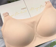 海貍嗨哩（McHiley）大碼哺乳內衣女防下垂聚攏大胸產后喂奶專用孕婦文胸孕期全罩杯超 杏仁膚+雪糯粉 XXXL(170-210斤/100C-105G) 曬單實拍圖