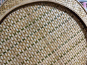潤華年手工竹制品 大竹篩 竹制品竹編 有孔簸箕 竹匾 有孔竹篩 106cm 有孔直徑60厘米(孔5-7毫米) 曬單實(shí)拍圖