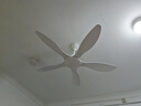 璞藝大風(fēng)力吊扇餐廳靜音工業(yè)變頻遙控客廳家用簡(jiǎn)約復古無(wú)燈吊頂電風(fēng)扇 白色5葉56寸+變頻壁控 曬單實(shí)拍圖