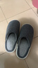 果洛菲（GUOLUOFEI）家居棉拖鞋秋冬室內(nèi)地板棉麻包頭情侶防滑加厚拖鞋男 深灰 44-45 曬單實拍圖