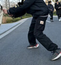 JordanNIKE耐克童裝男童工裝褲春秋兒童休閑運動褲 正黑色 150(M)  曬單實拍圖