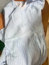 全棉時(shí)代趙麗穎同款空氣褶皺紗家居服女士水洗紗布家居 棉晨霧紫（裙） XL 曬單實(shí)拍圖