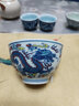 陶迷仿古青花泡茶杯家用高檔主人杯陶瓷辦公功夫茶具茶盞品茗杯茶 影青龍鳳杯 曬單實(shí)拍圖