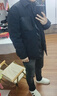 太平鳥(niǎo)男裝 輕薄羽絨服男24冬季PU皮拼接襯衫式保暖防寒外套 黑色第二批 L 曬單實(shí)拍圖