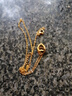 QUAMER老鳳凰金店款鈦鋼羅馬雙環(huán)玫瑰金項(xiàng)鏈不掉色女ins鎖骨鏈輕奢小眾 心心相印 曬單實(shí)拍圖