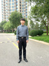 沙馳SATCHI男裝男士抗皺恒溫長(cháng)袖襯衫秋季新款商務(wù)正裝彈力舒適襯衣男 孔雀藍 42 曬單實(shí)拍圖
